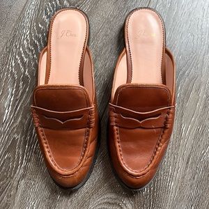 J. Crew leather Mules